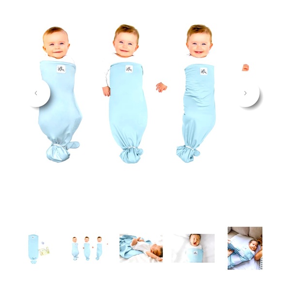 Blue Ollie Swaddle (used; great condition)